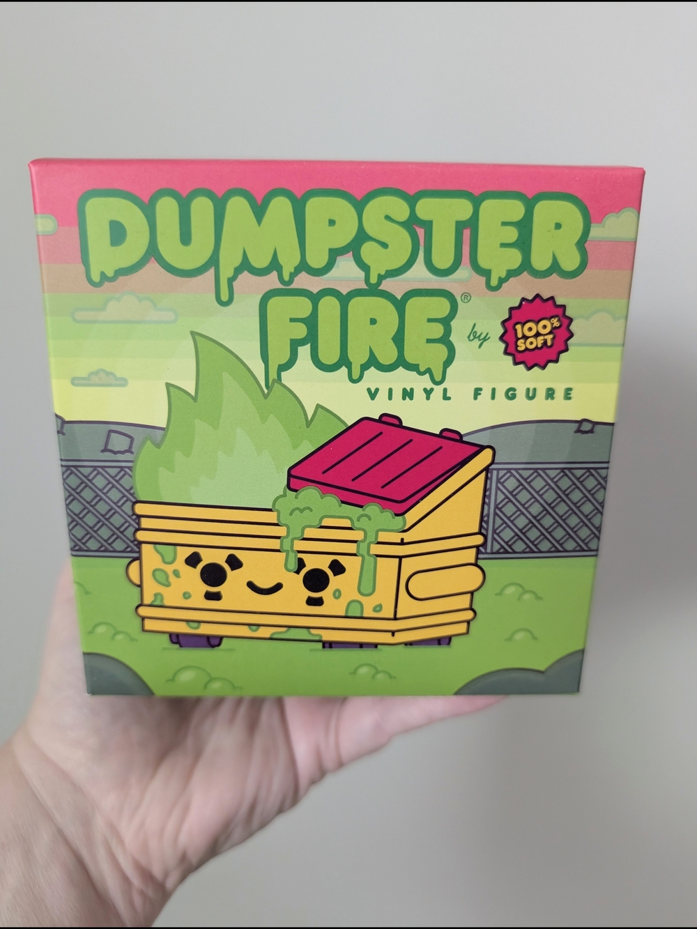 100% Soft Dumpster Fire - Toxic Waste Vinyl Figurine
